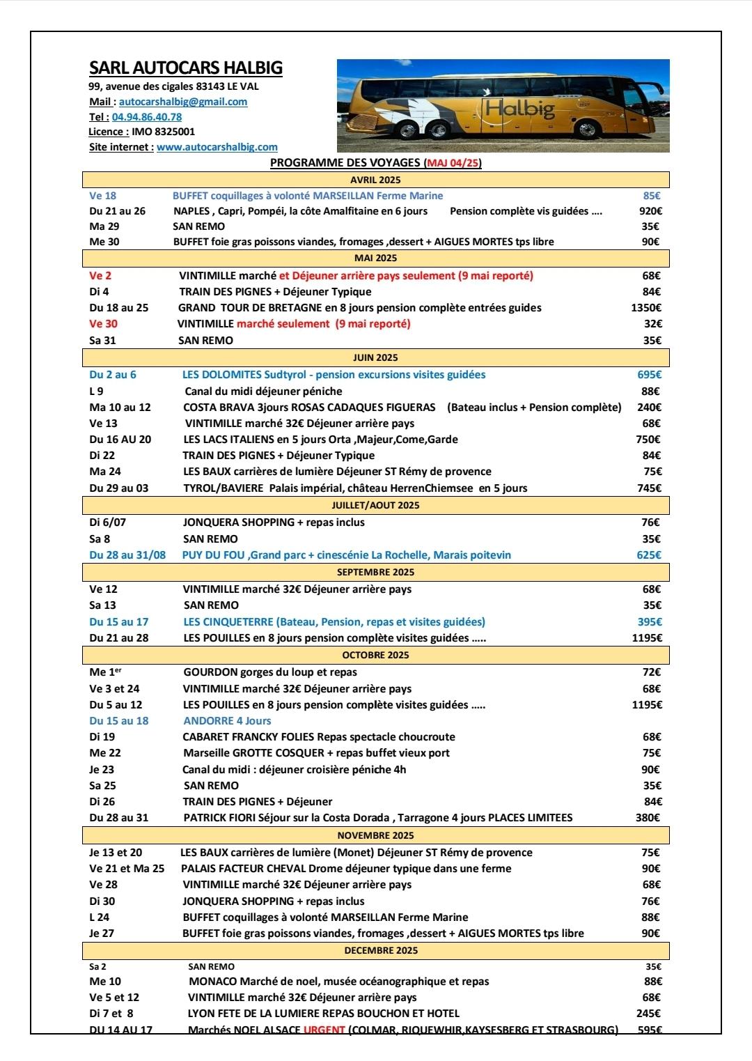 Programme 2025